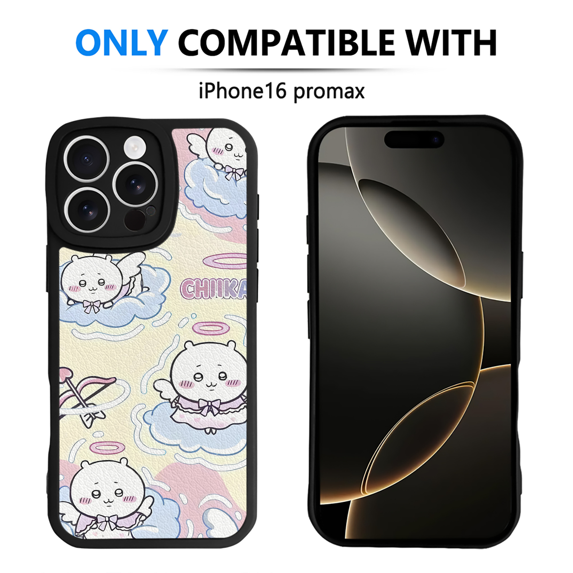 （画像用） ちいかわ Chii-kawa 【iPhone 16シリーズ対応】シリコンスマホケース（レザー調） 材質：シリコン